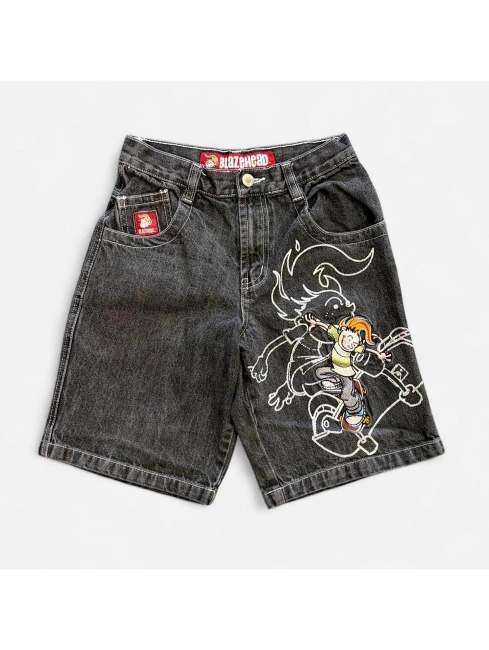 Y2K Blazehead JNCO Style Jorts